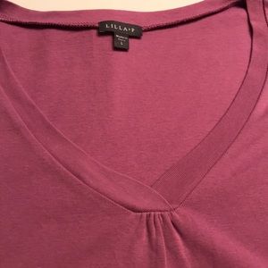 Lilla P Top Size L Soft Lilac Like New